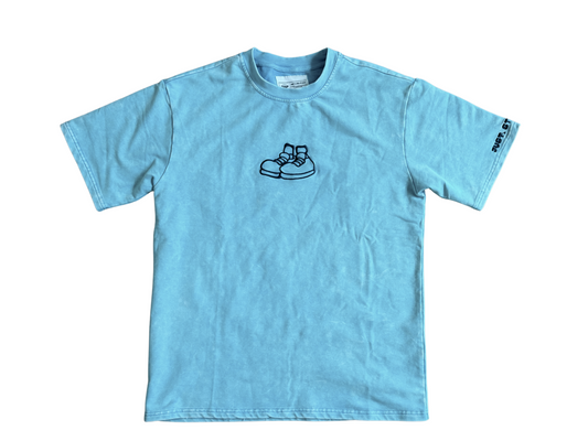 RELAXED FIT BLUE TEE