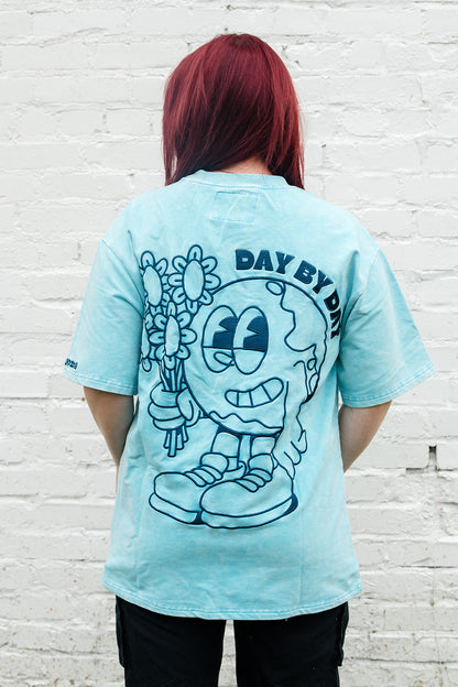 RELAXED FIT BLUE TEE