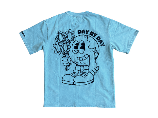 RELAXED FIT BLUE TEE
